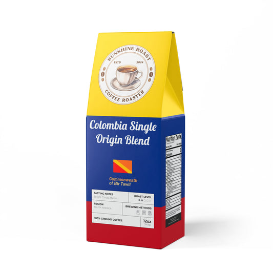 Sunshine Roast Colombia Single Origin Coffee (Light-Medium Roast)