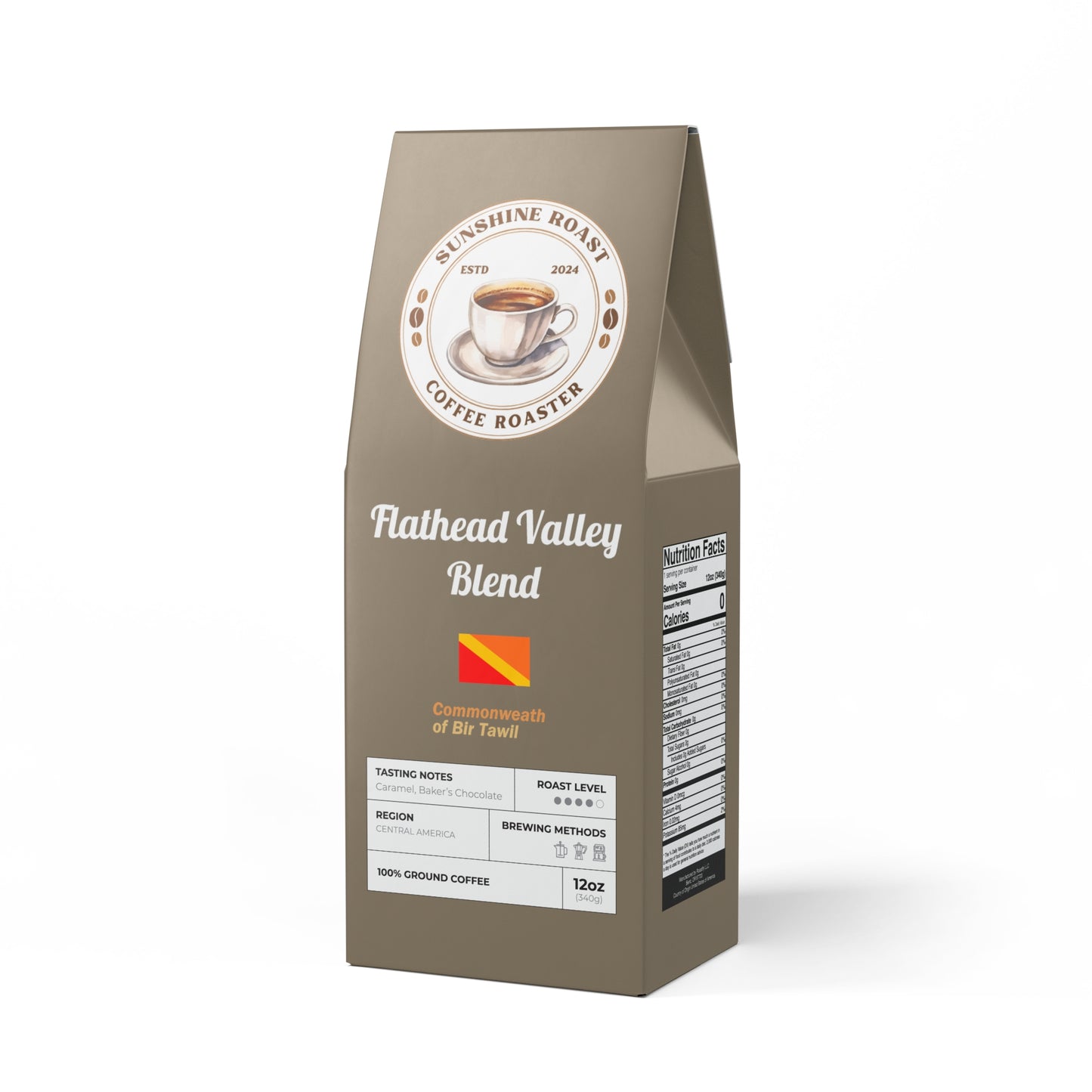 Sunshine Roast Flathead Valley Coffee Blend (Medium-Dark Roast)