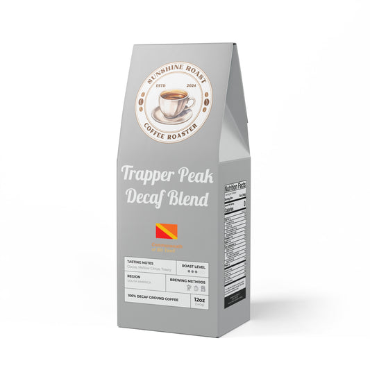 Sunshine Roast Trapper Peak Decaf Coffee Blend (Medium Roast)