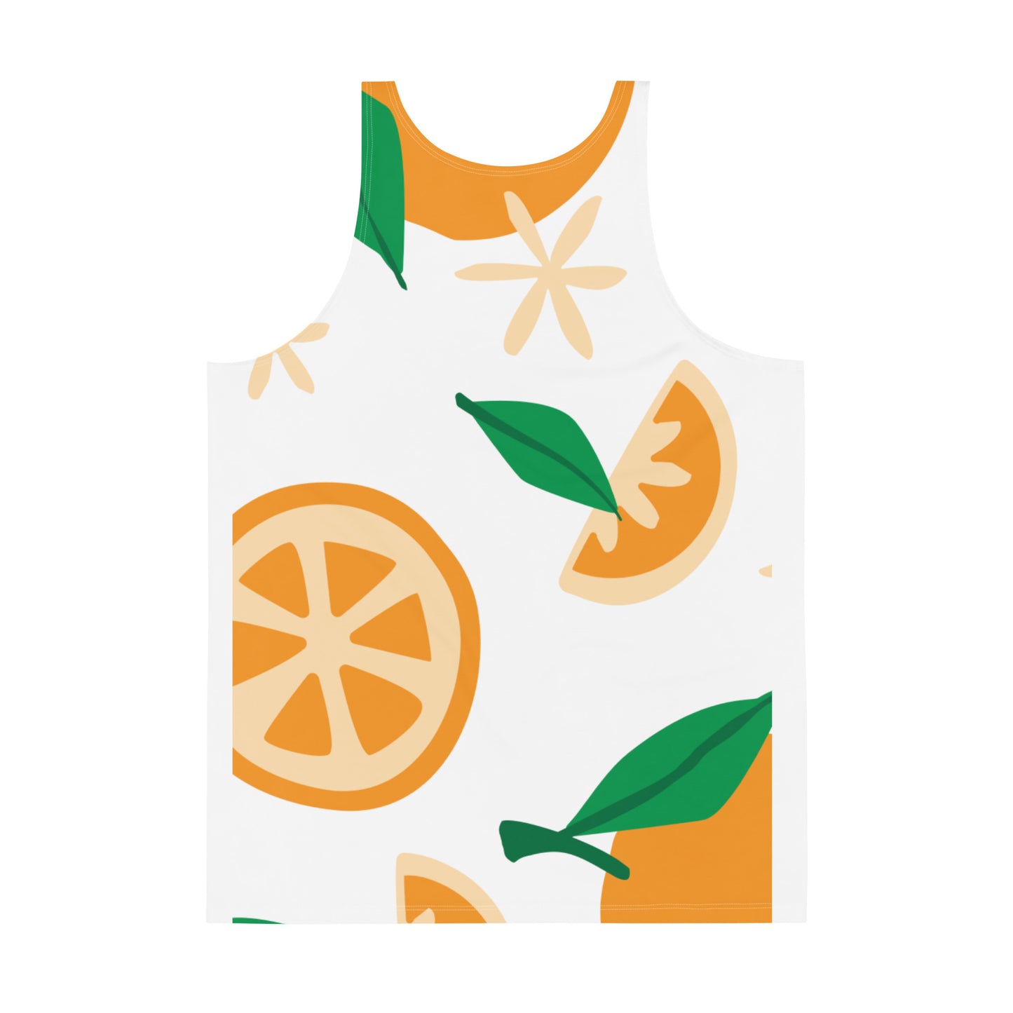 Orange Pattern Unisex Tank Top