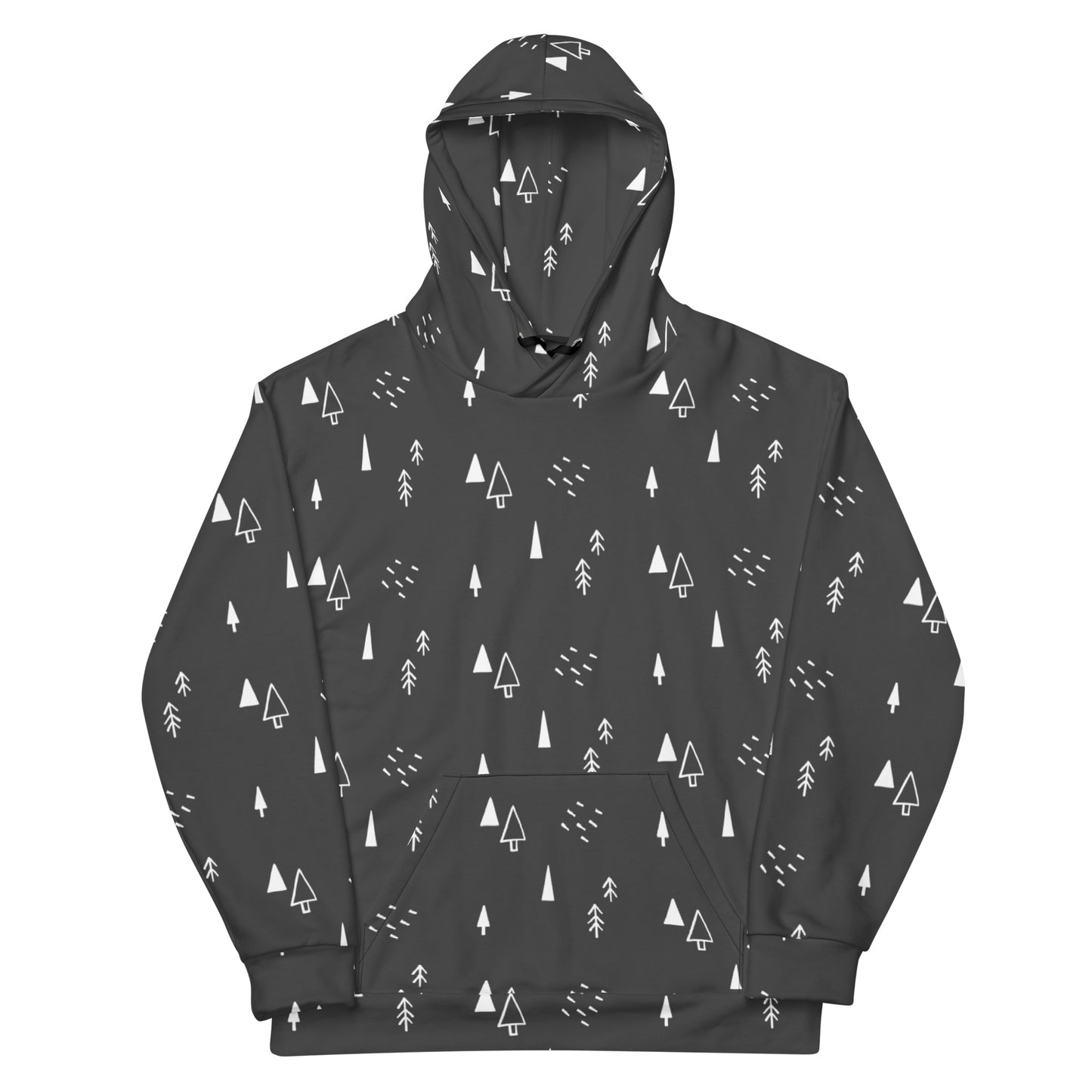 White Tree Pattern Unisex Hoodie