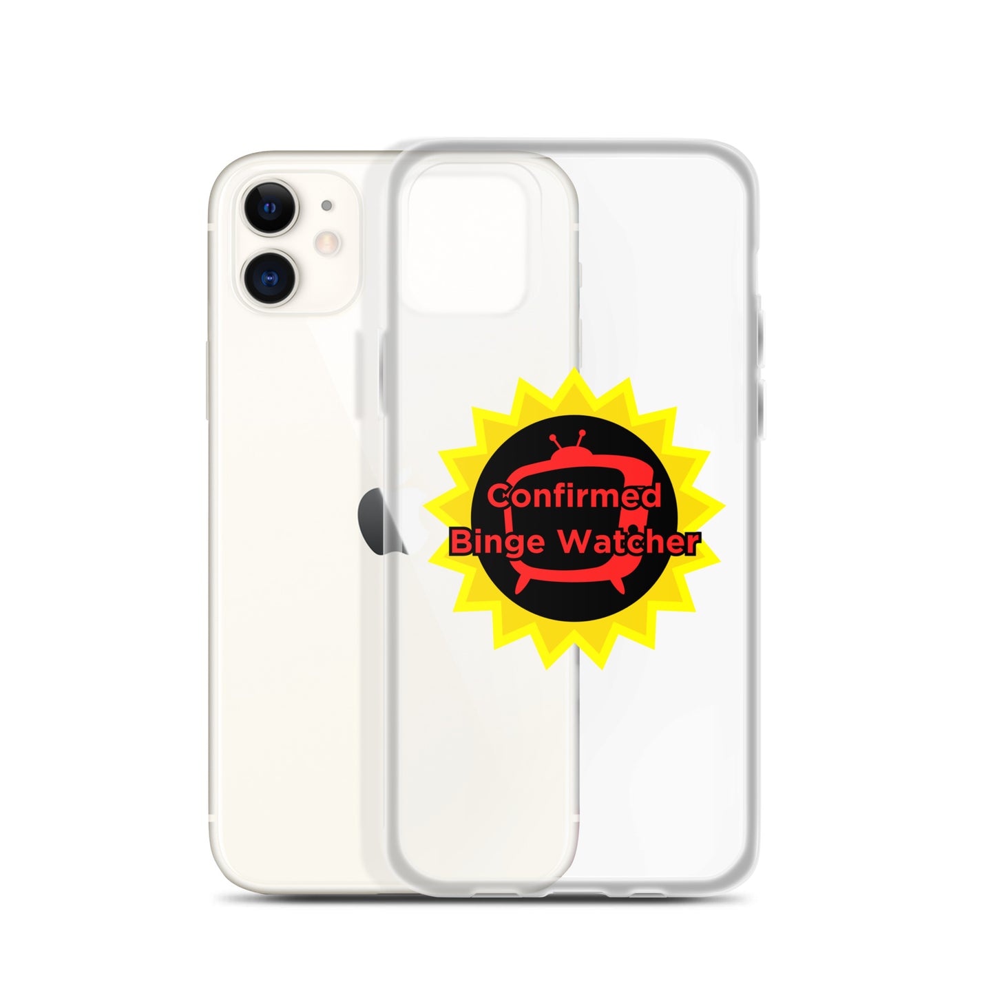 Confirmed Binge Watcher Clear Case for iPhone®