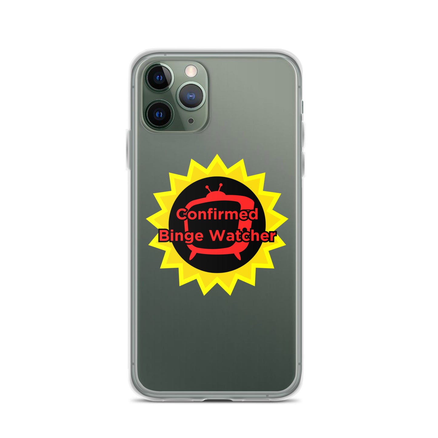 Confirmed Binge Watcher Clear Case for iPhone®