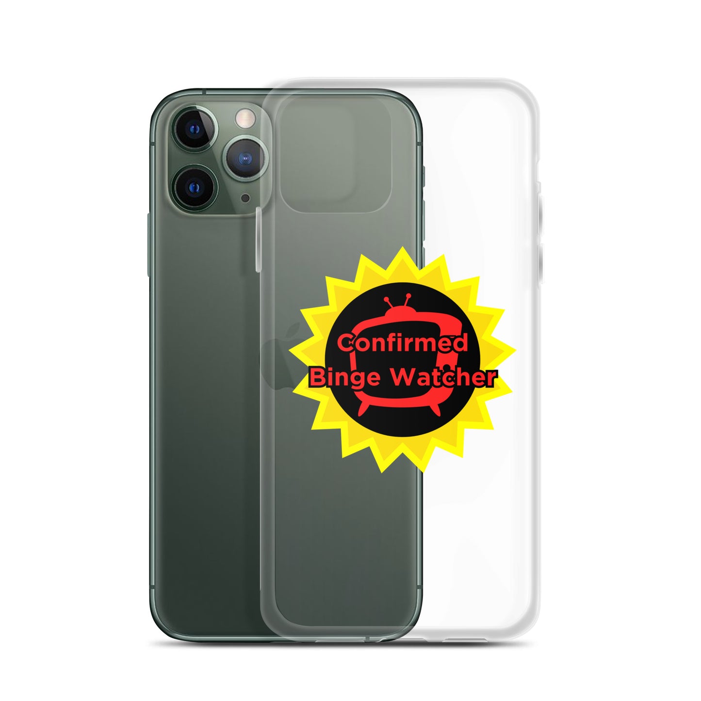 Confirmed Binge Watcher Clear Case for iPhone®