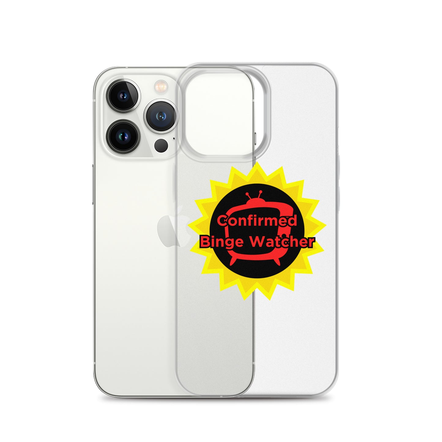 Confirmed Binge Watcher Clear Case for iPhone®