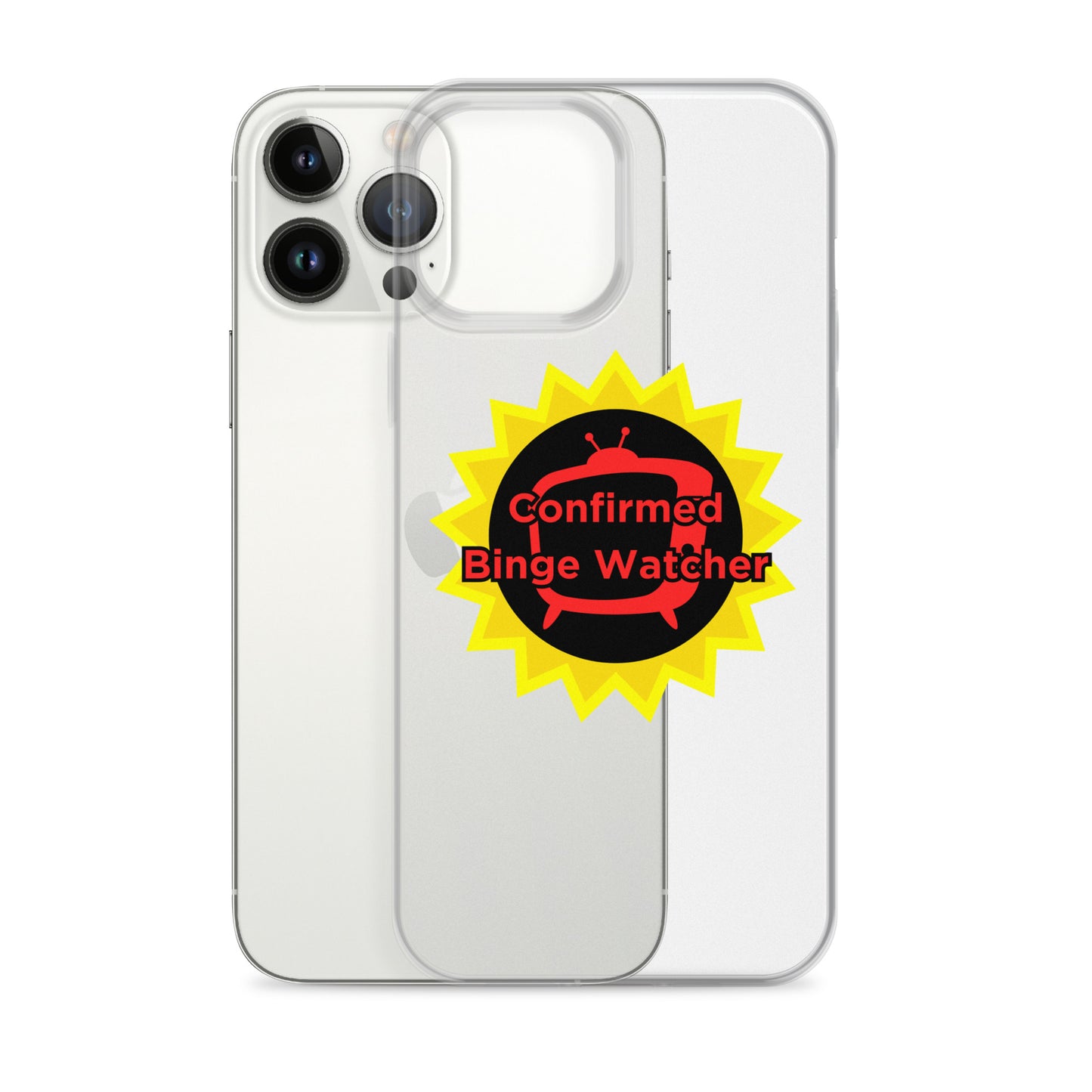 Confirmed Binge Watcher Clear Case for iPhone®