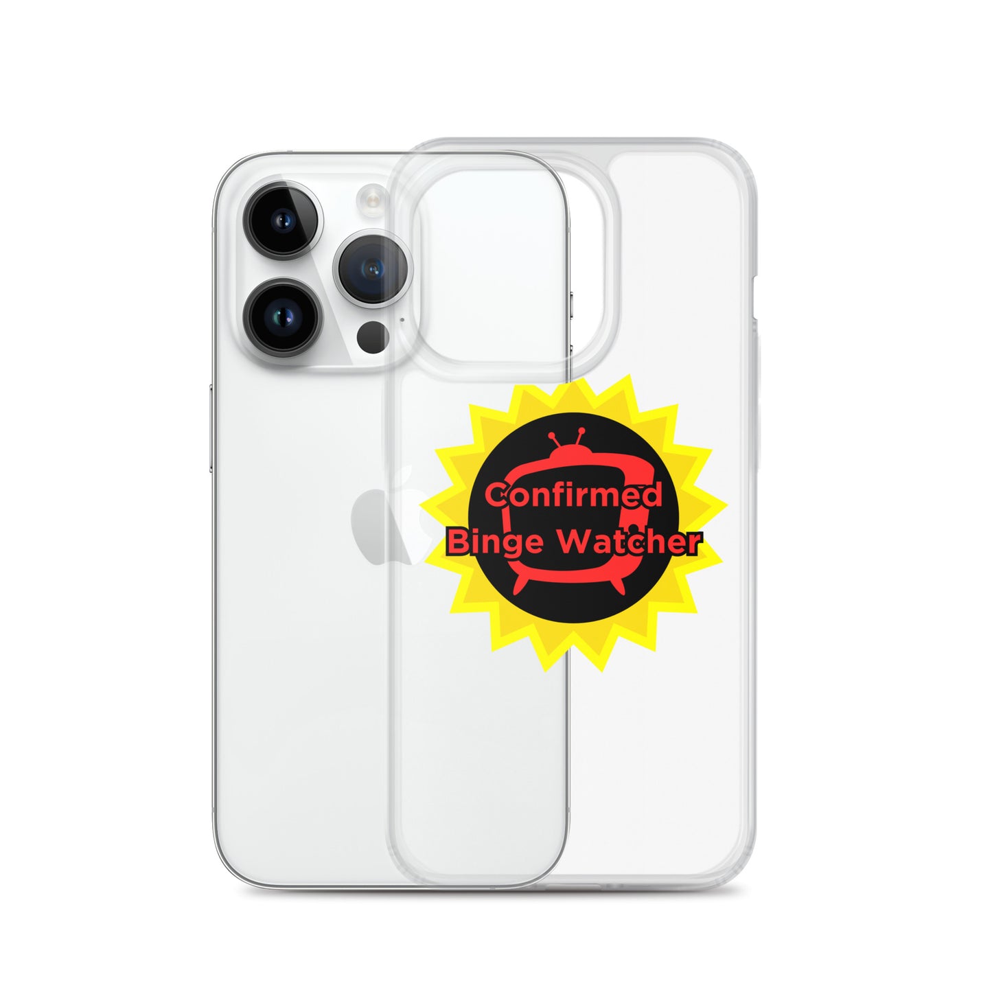 Confirmed Binge Watcher Clear Case for iPhone®