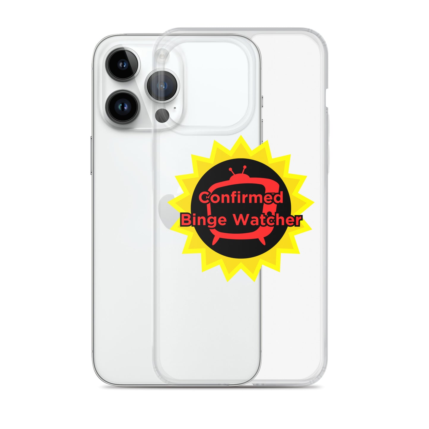 Confirmed Binge Watcher Clear Case for iPhone®