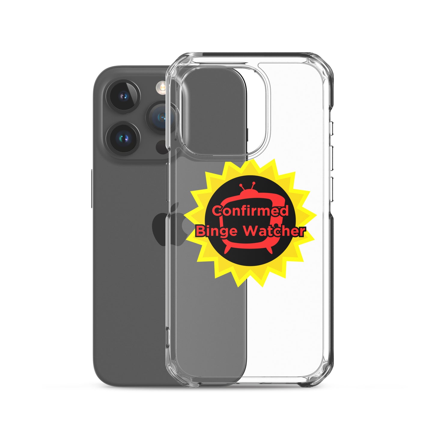 Confirmed Binge Watcher Clear Case for iPhone®