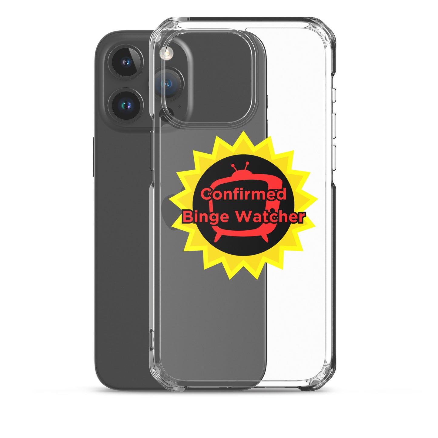 Confirmed Binge Watcher Clear Case for iPhone®