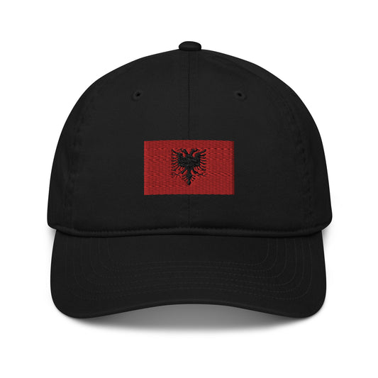 Albania Flag Organic Cap