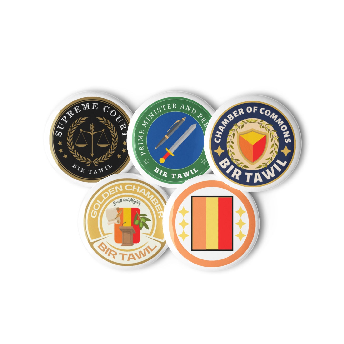 Government Seal Set of pin.