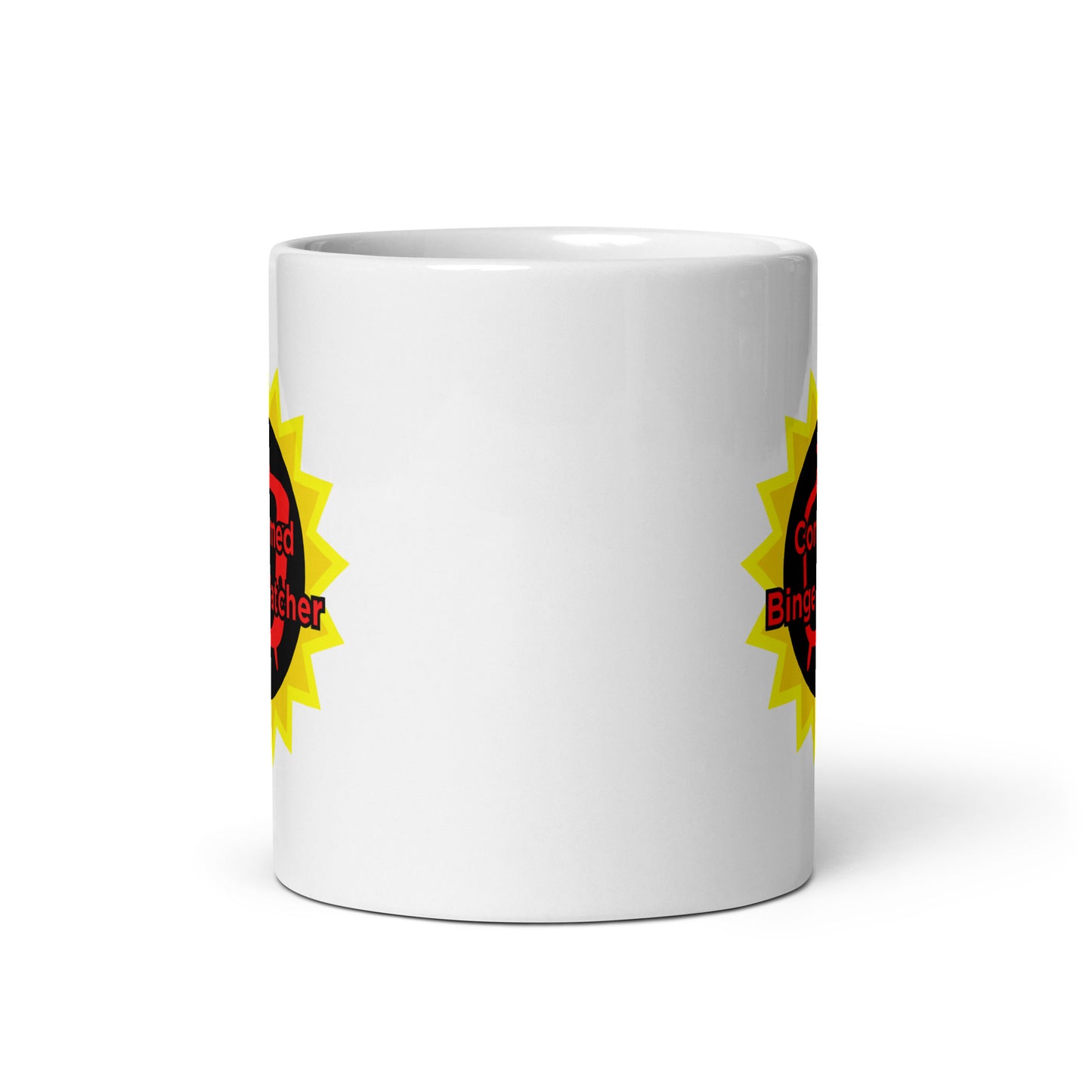 Confirmed Binge Watcher White glossy mug