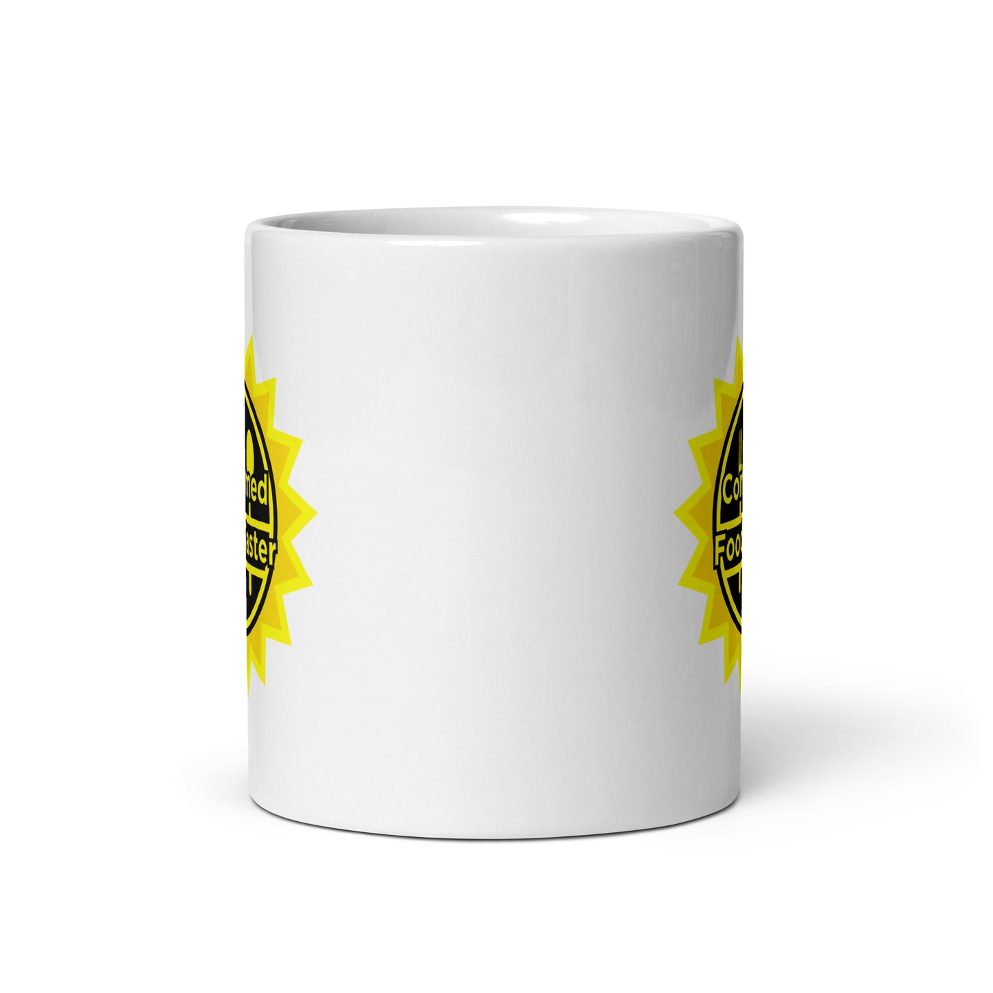 Confirmed Food Taster White glossy mug