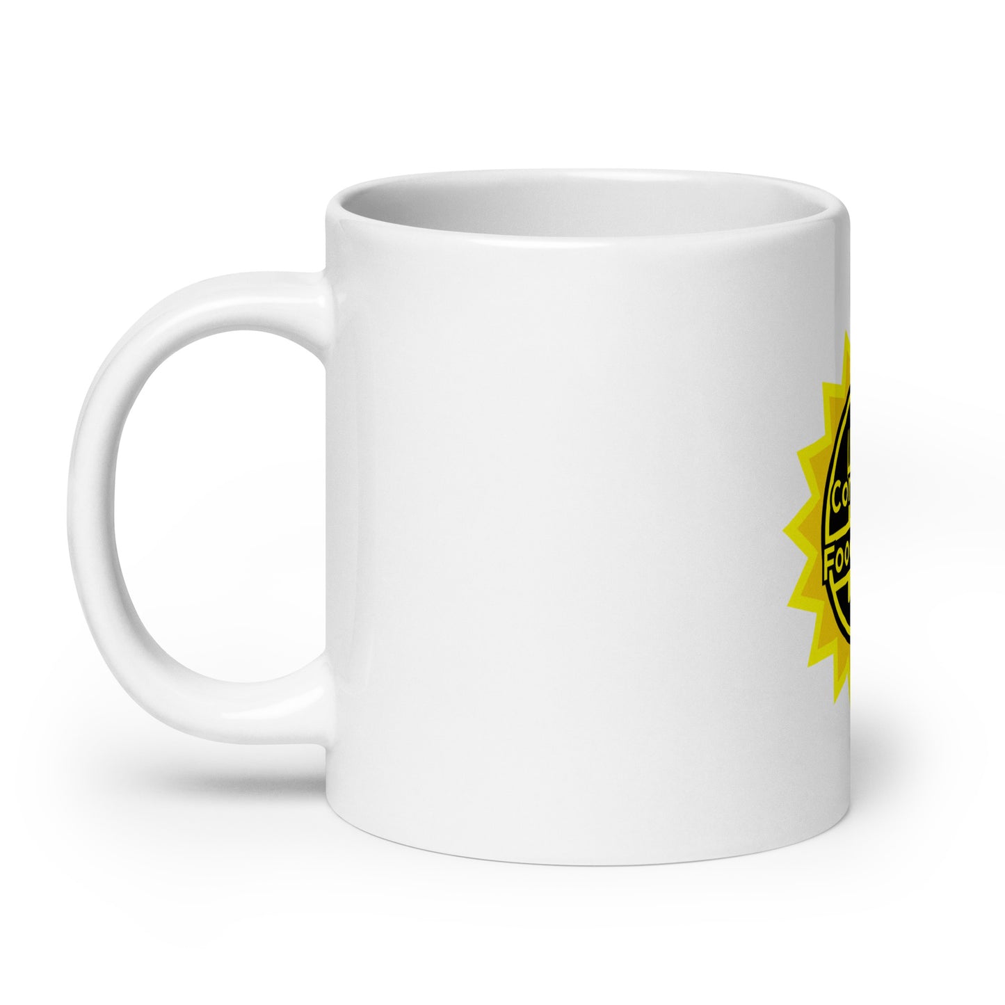 Confirmed Food Taster White glossy mug